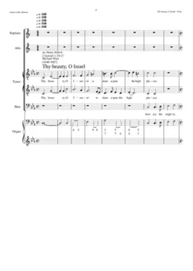 Thy beauty O Israel