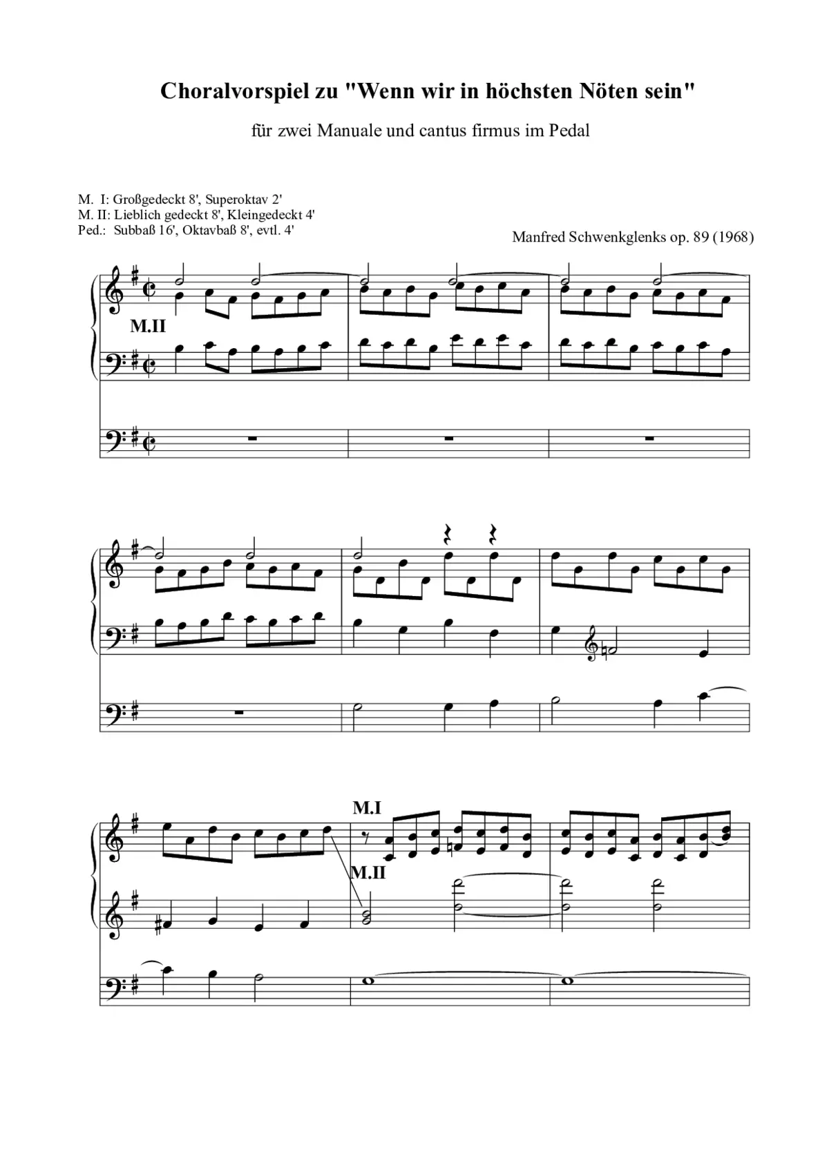 Drei Choralvorspiele für Orgel - Page 1