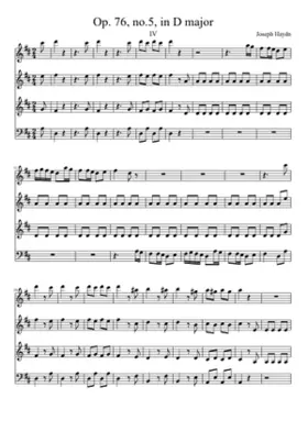 String Quartet in D minor Hob.III:76