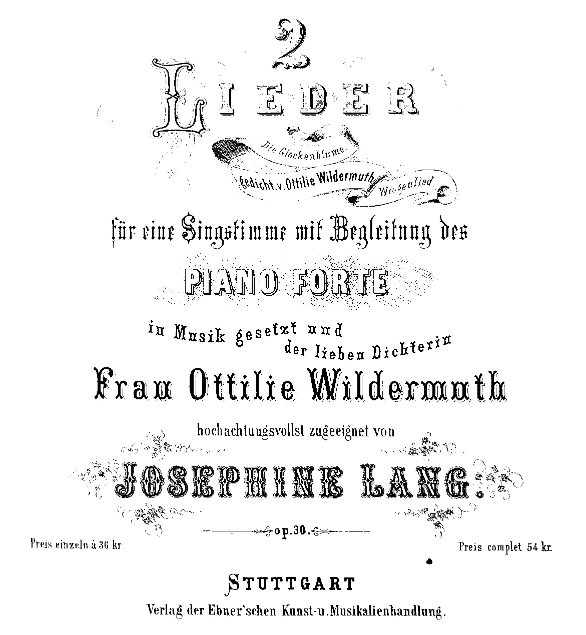 2 Lieder - Page 1