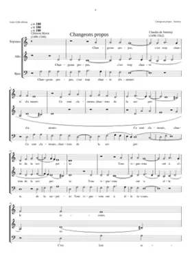 Changeons propos c'est trop chanté d'amour