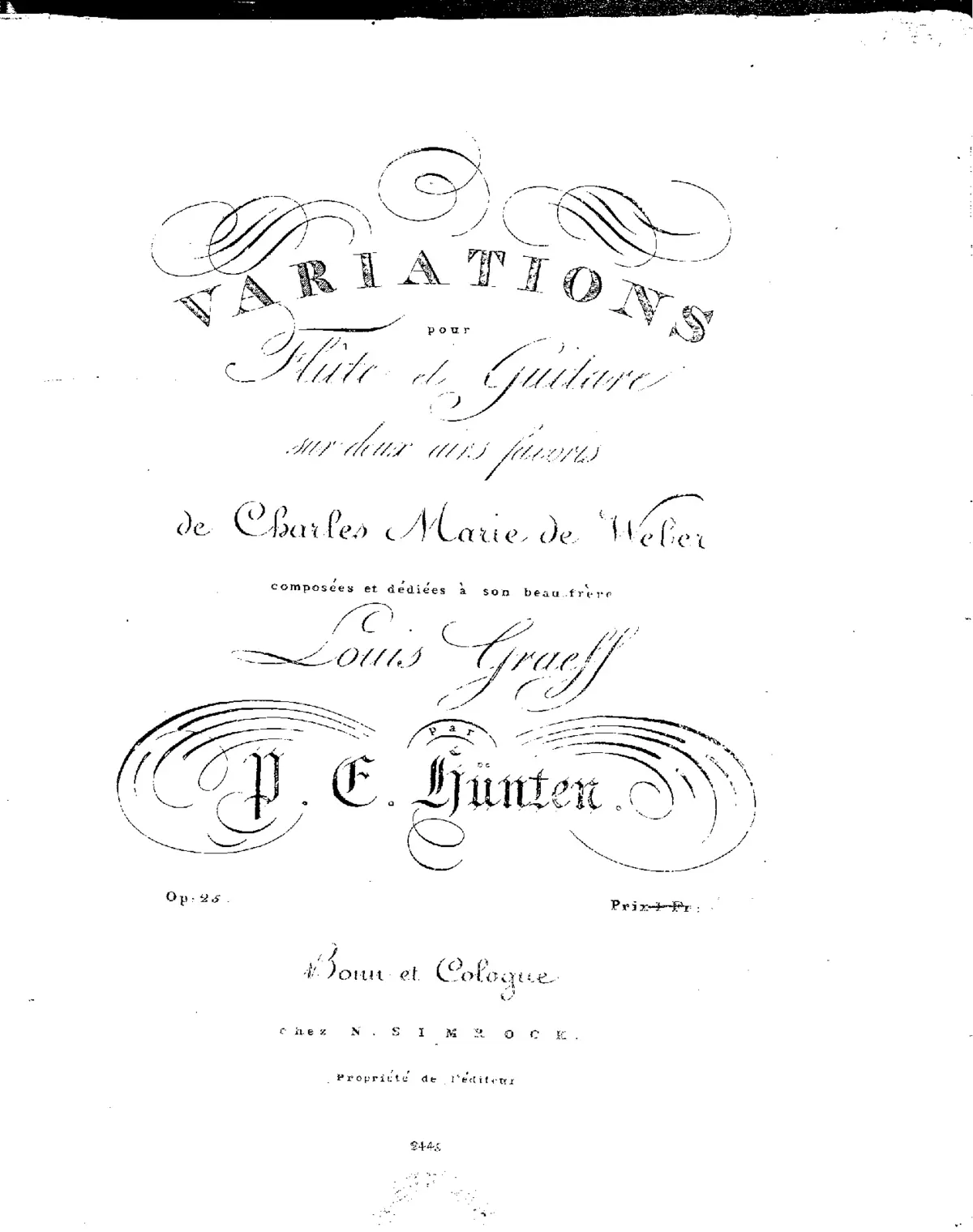 2 Sets of Variations for Flute and Guitar - Page 1