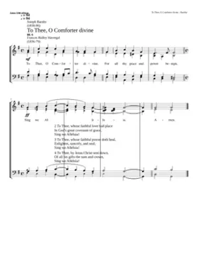 To Thee O Comforter divine