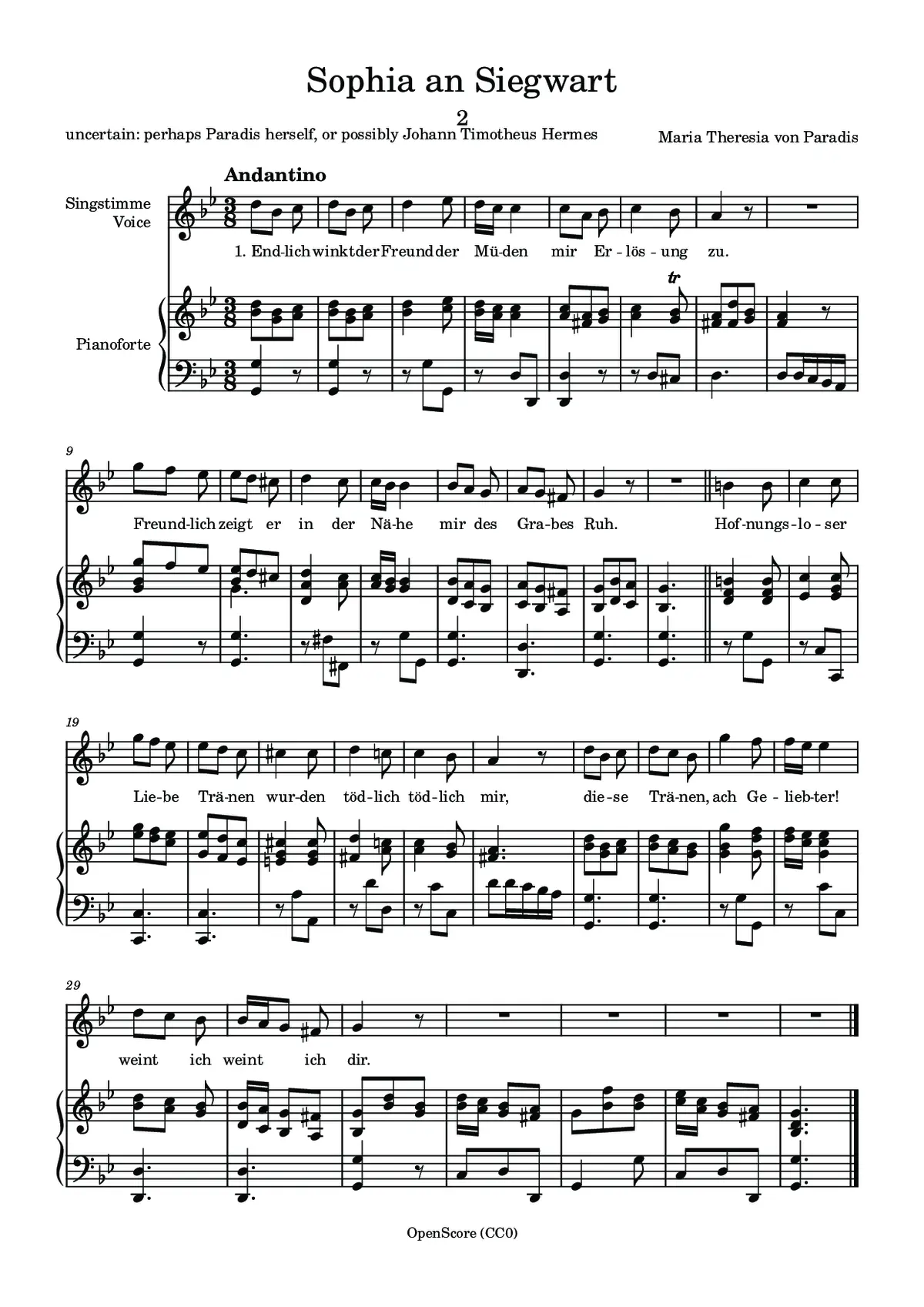 Sophia an Siegwart - Page 1