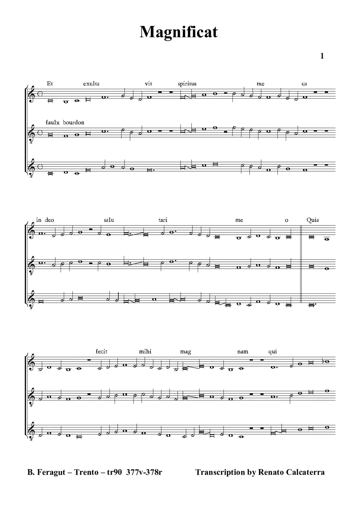 Magnificat - Page 1