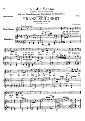An die Sonne, D.270