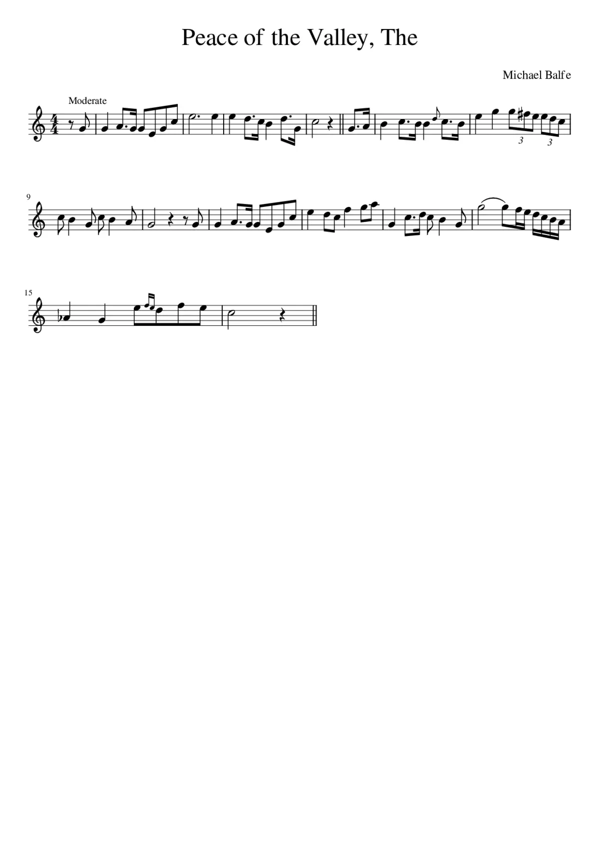 The Peace of the Valley - Page 1