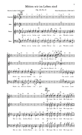 Mitten wir im Leben sind, Op. 23, No. 3