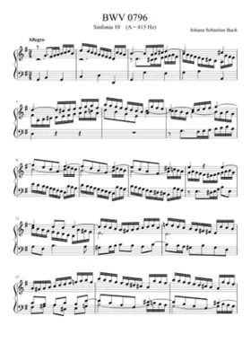 Sinfonia in G major BWV 796