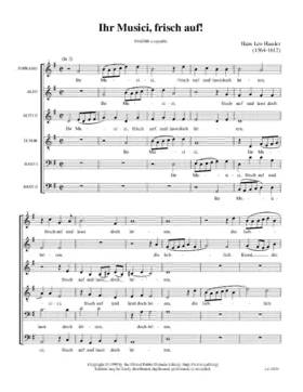 Ihr Musici, frisch auf