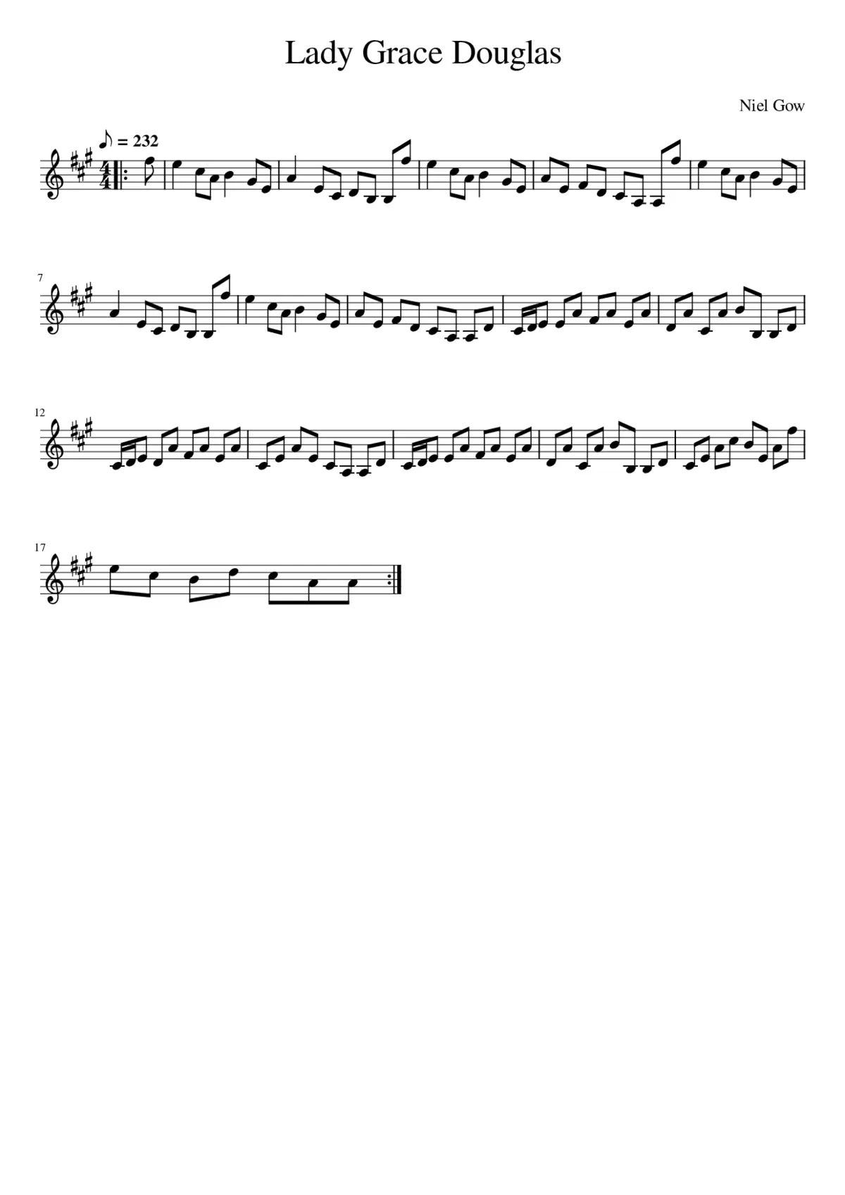 Lady Grace Douglas - Page 1