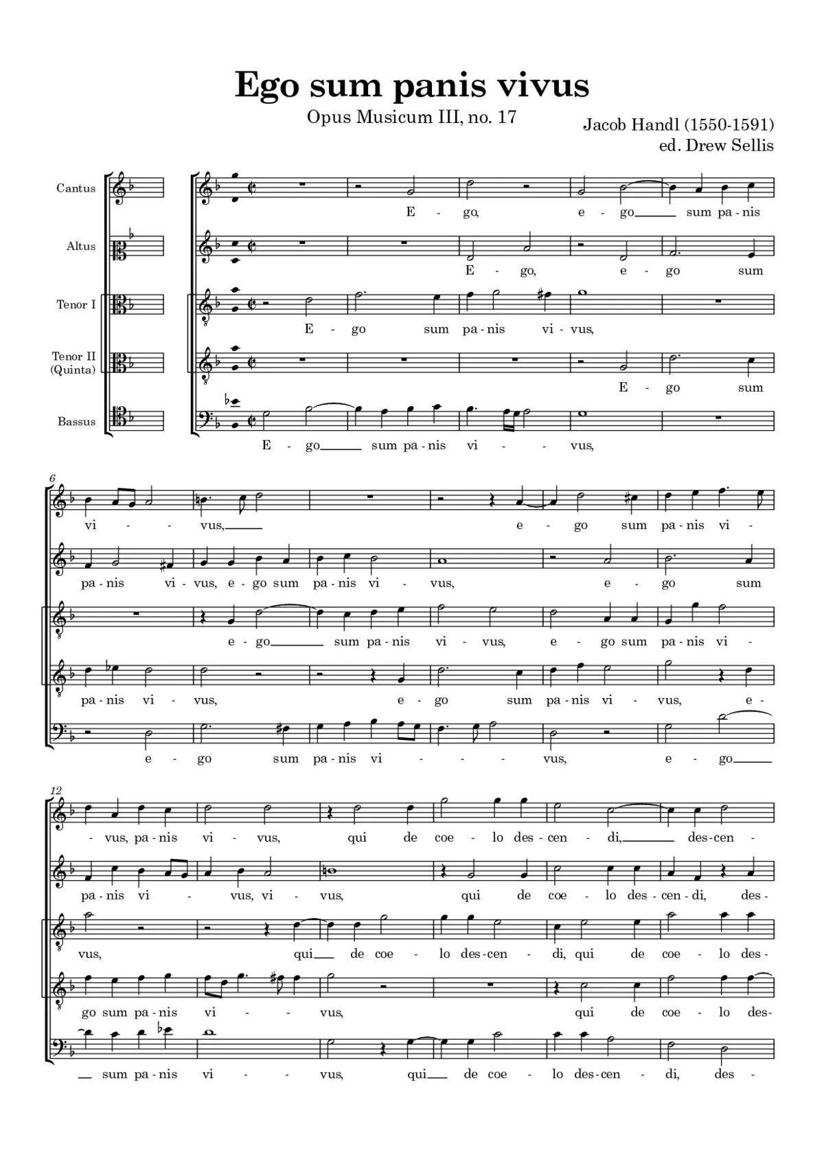 Ego sum panis vivus - Page 1