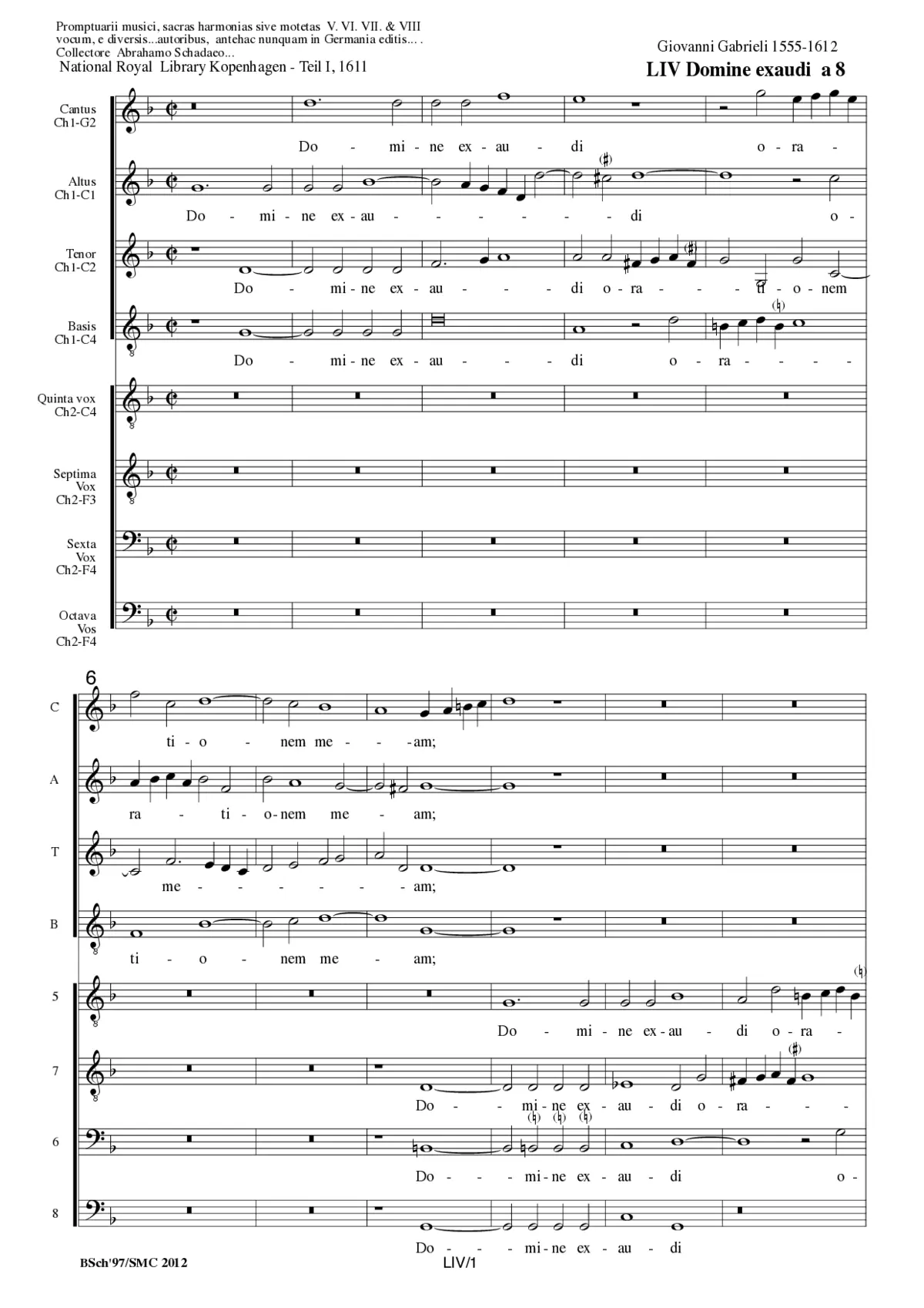 Domine exaudi orationem meam a 8 - Page 1