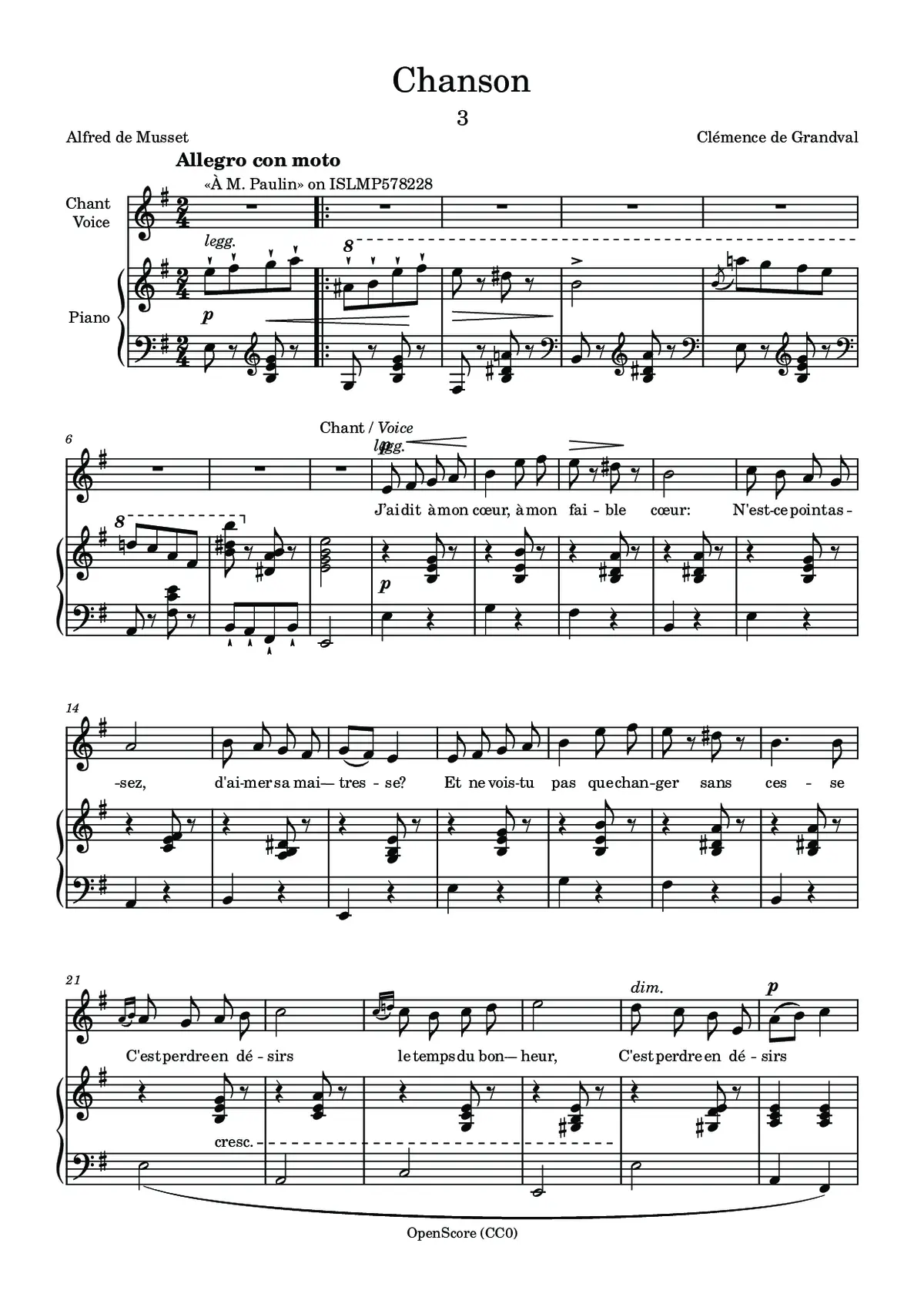 Chanson - Page 1