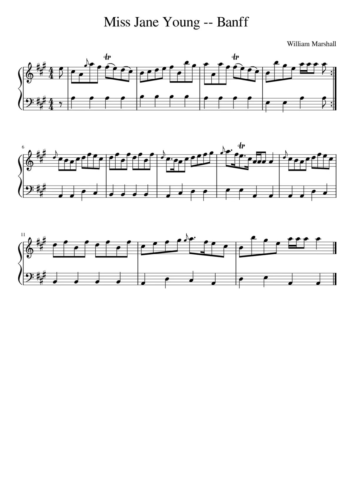 Miss Jane Young -- Banff - Page 1