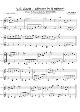 orchestral suite no 2 in b minor bwv 1067 - menuet