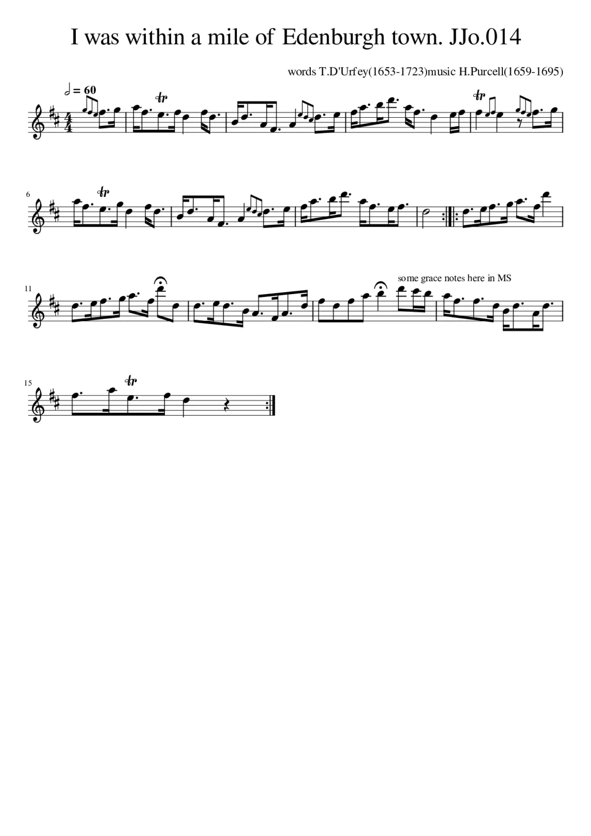 I was within a mile of Edenburgh town. JJo.014 - Page 1