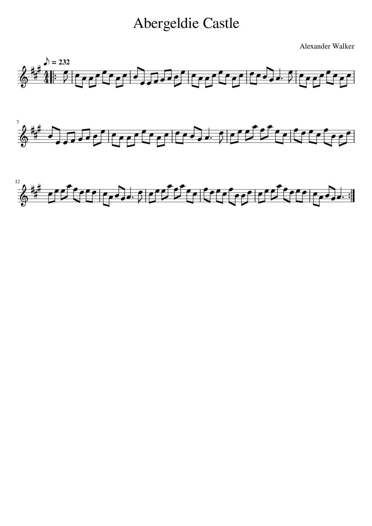 Abergeldie Castle - Page 1