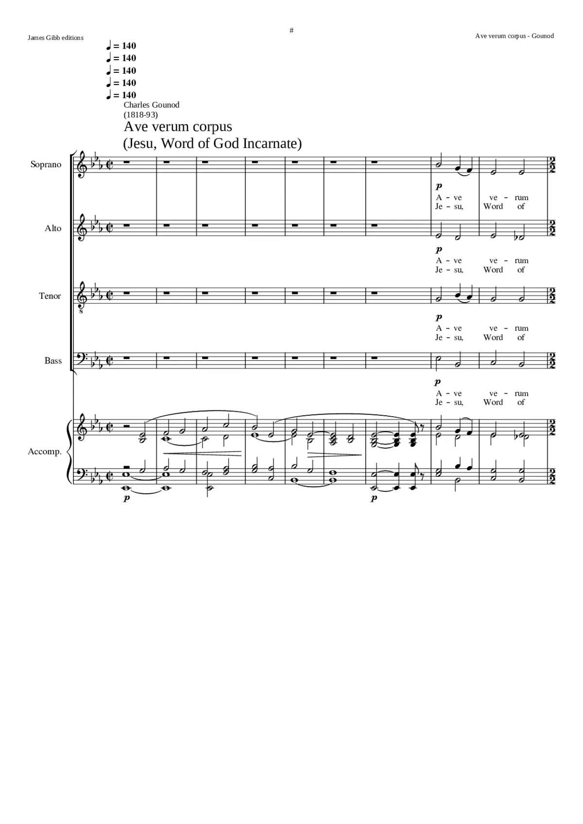 Ave verum CG 155 - Page 1