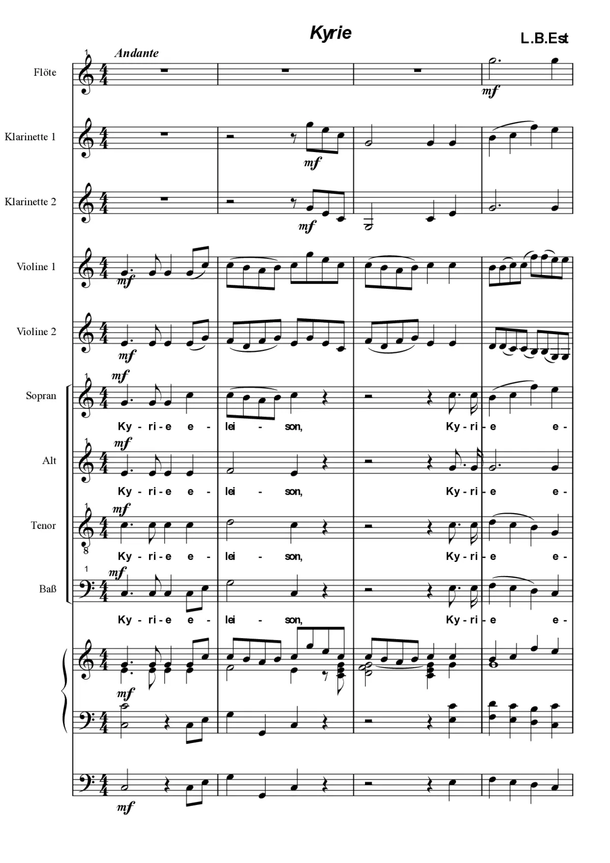 Missa in C 3-part - Page 1