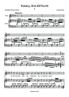 Fidelity, Hob.XXVIa:30