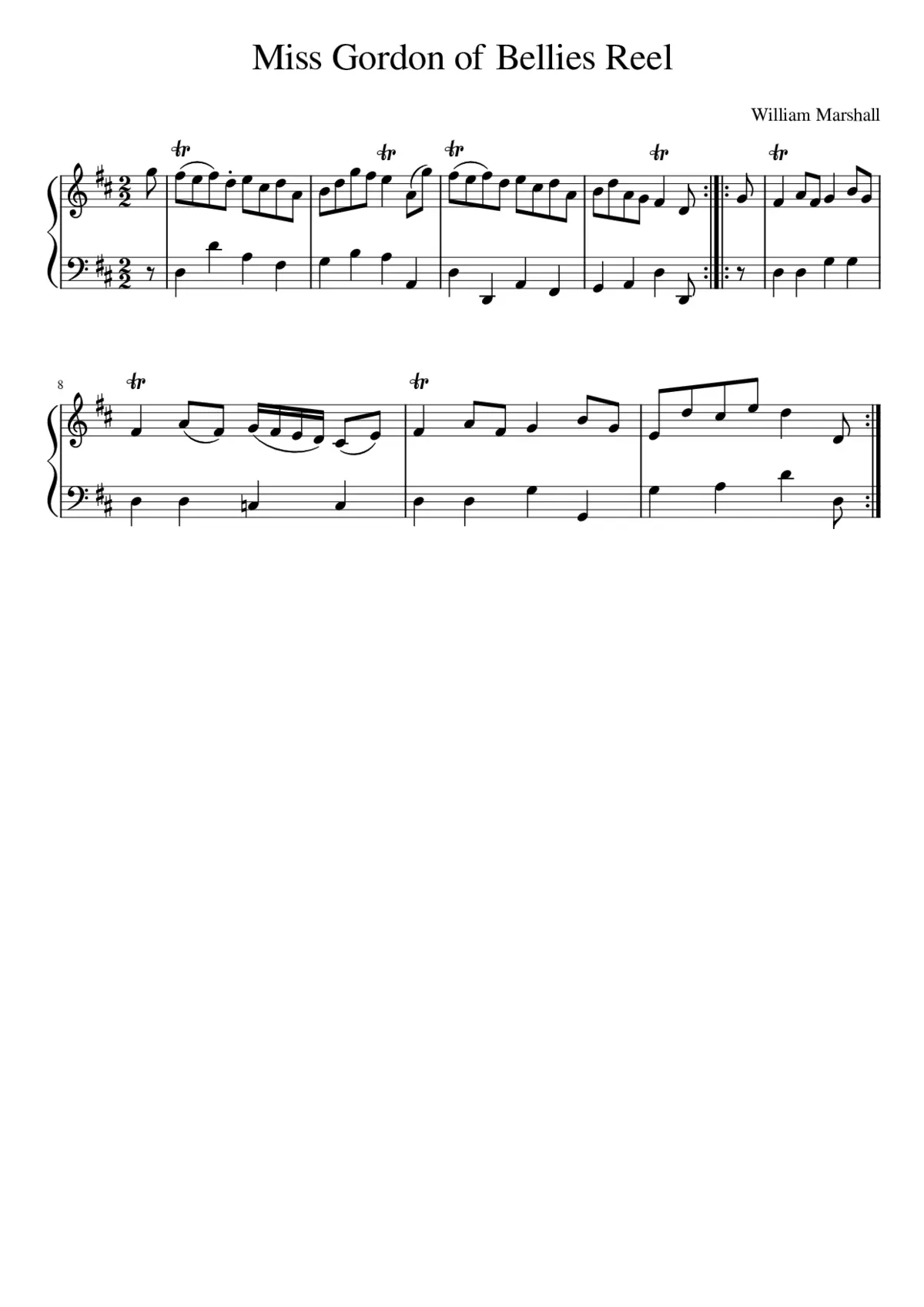 Miss Gordon of Bellies Reel - Page 1