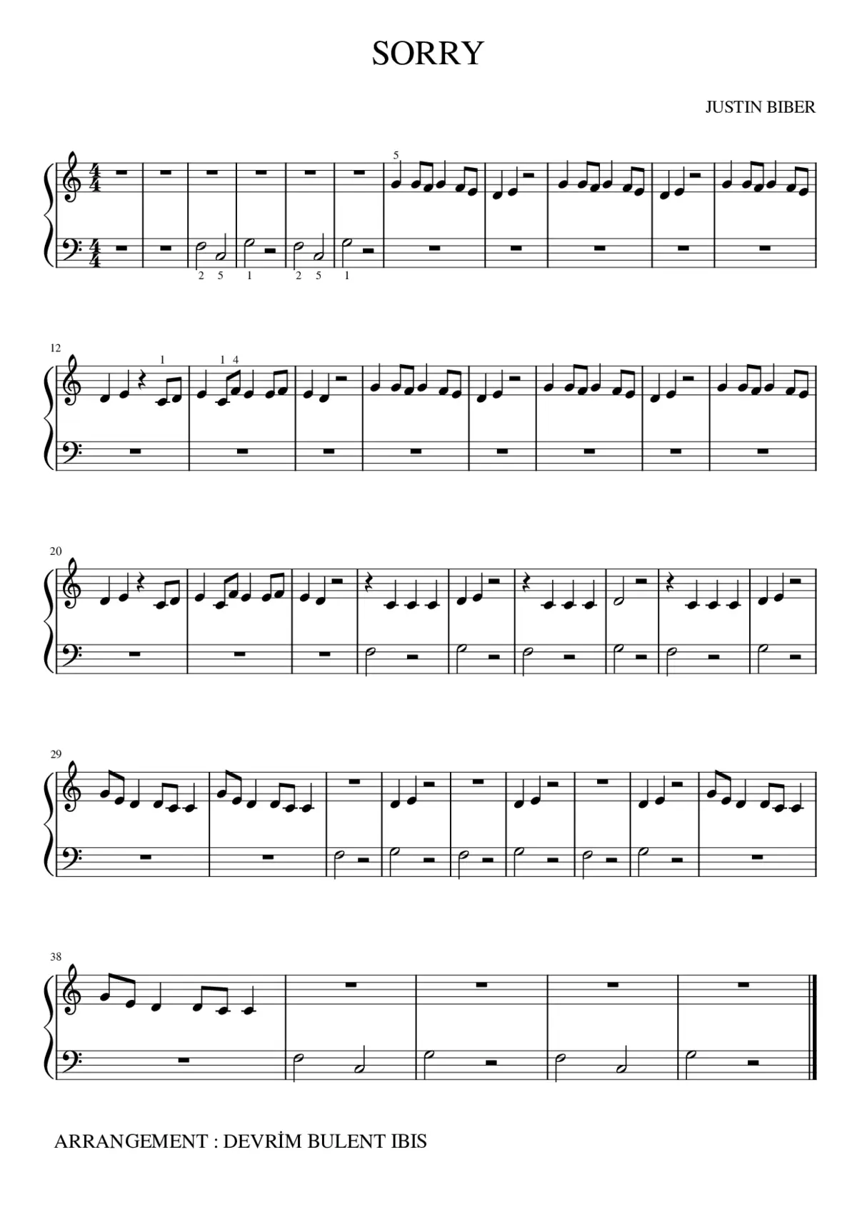 Arrangement - Page 1