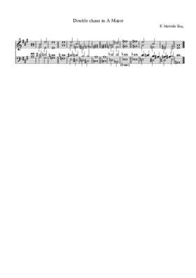 Double Chant in A Major (2)