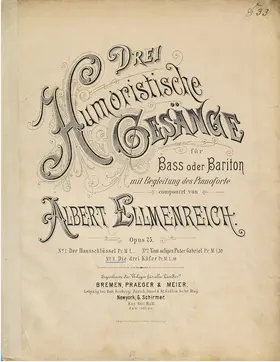 3 Humoristische Gesänge