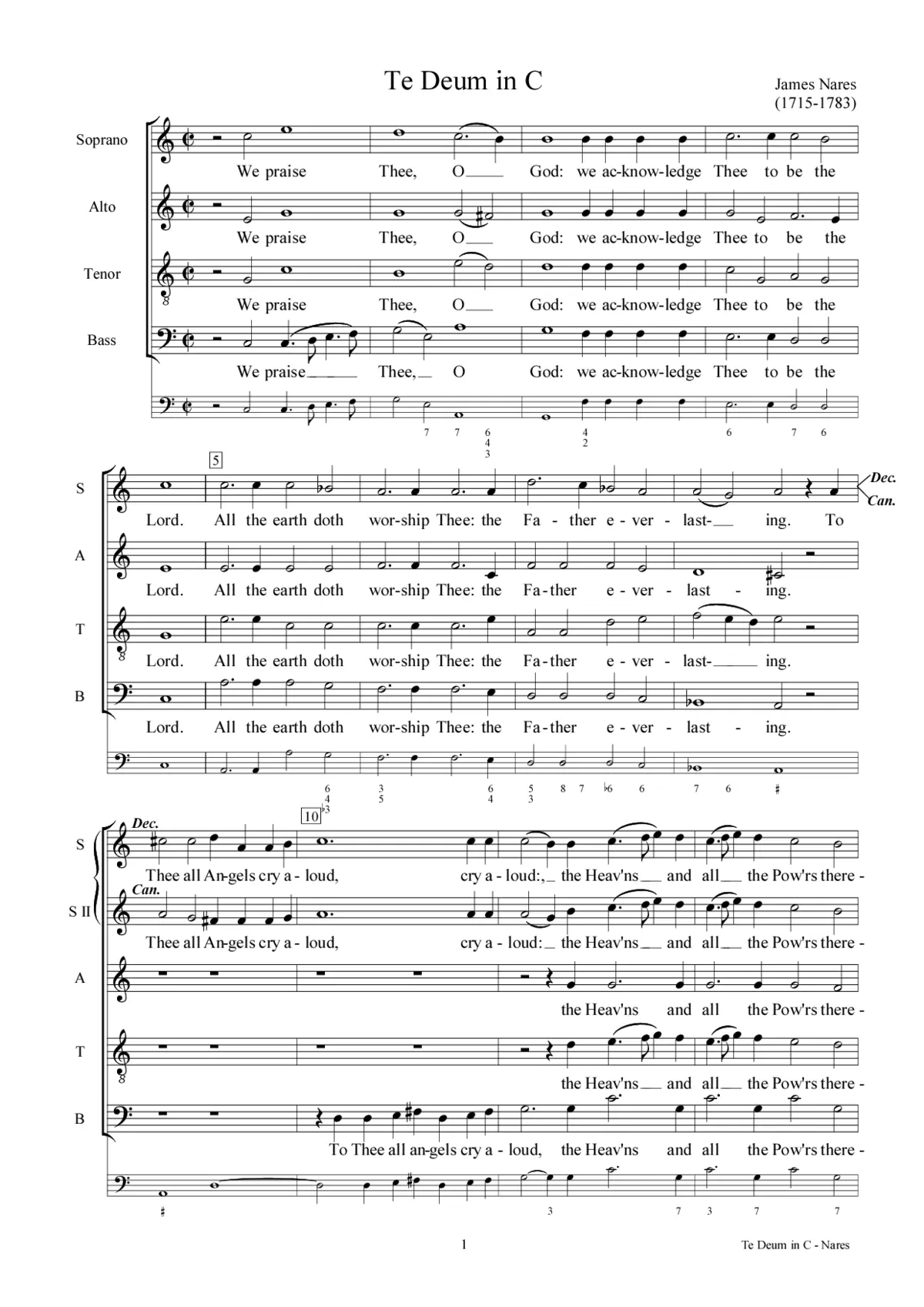 Morning canticles in C - Page 1