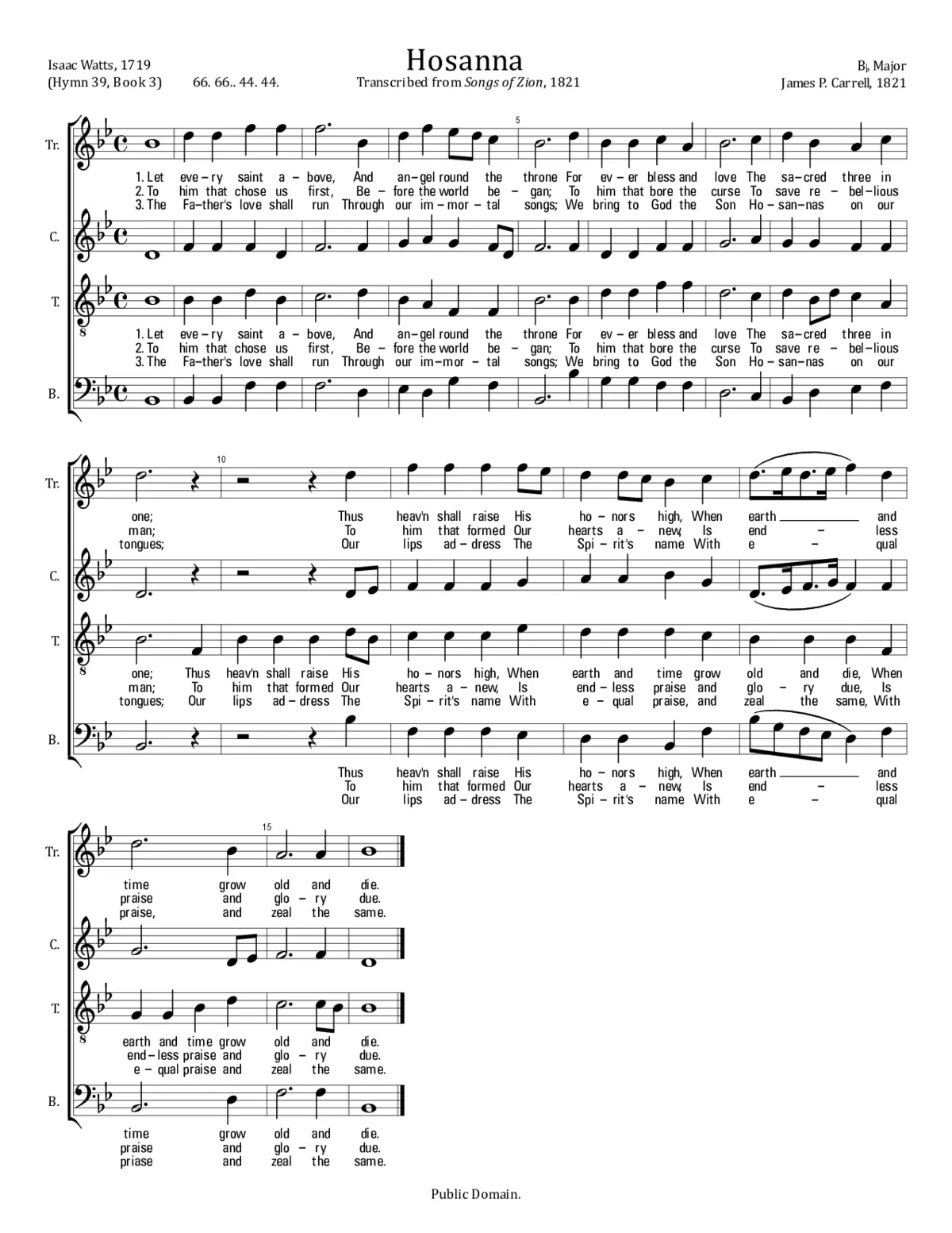 Hosanna - Page 1