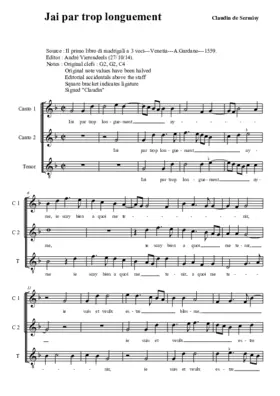 J'ay par trop longuement ayme