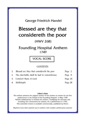 Foundling Hospital Anthem, HWV 268