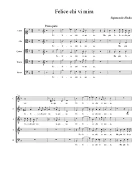 Felice chi vi mira - Ben hebbe amica stella