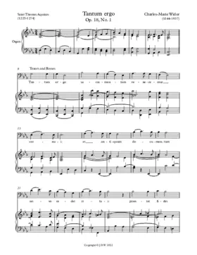 Tantum ergo, Op. 18, No. 1