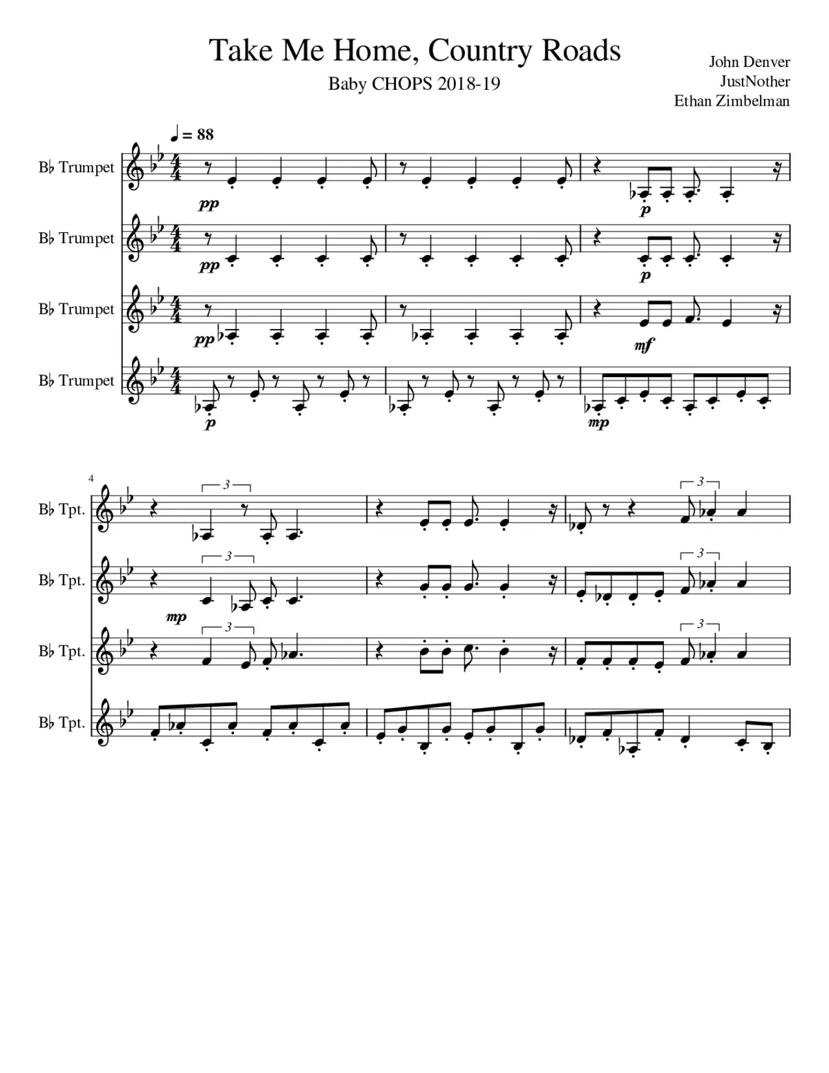 Take Me Home Country Roads - Page 1