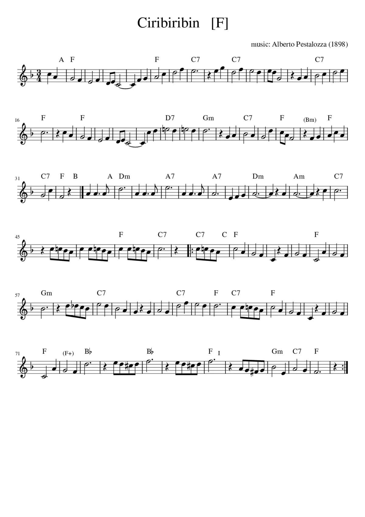 Ciribiribin - Page 1