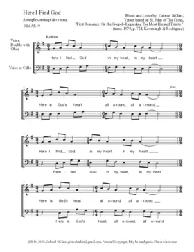 Here I find God (Revised for 2 Voices)