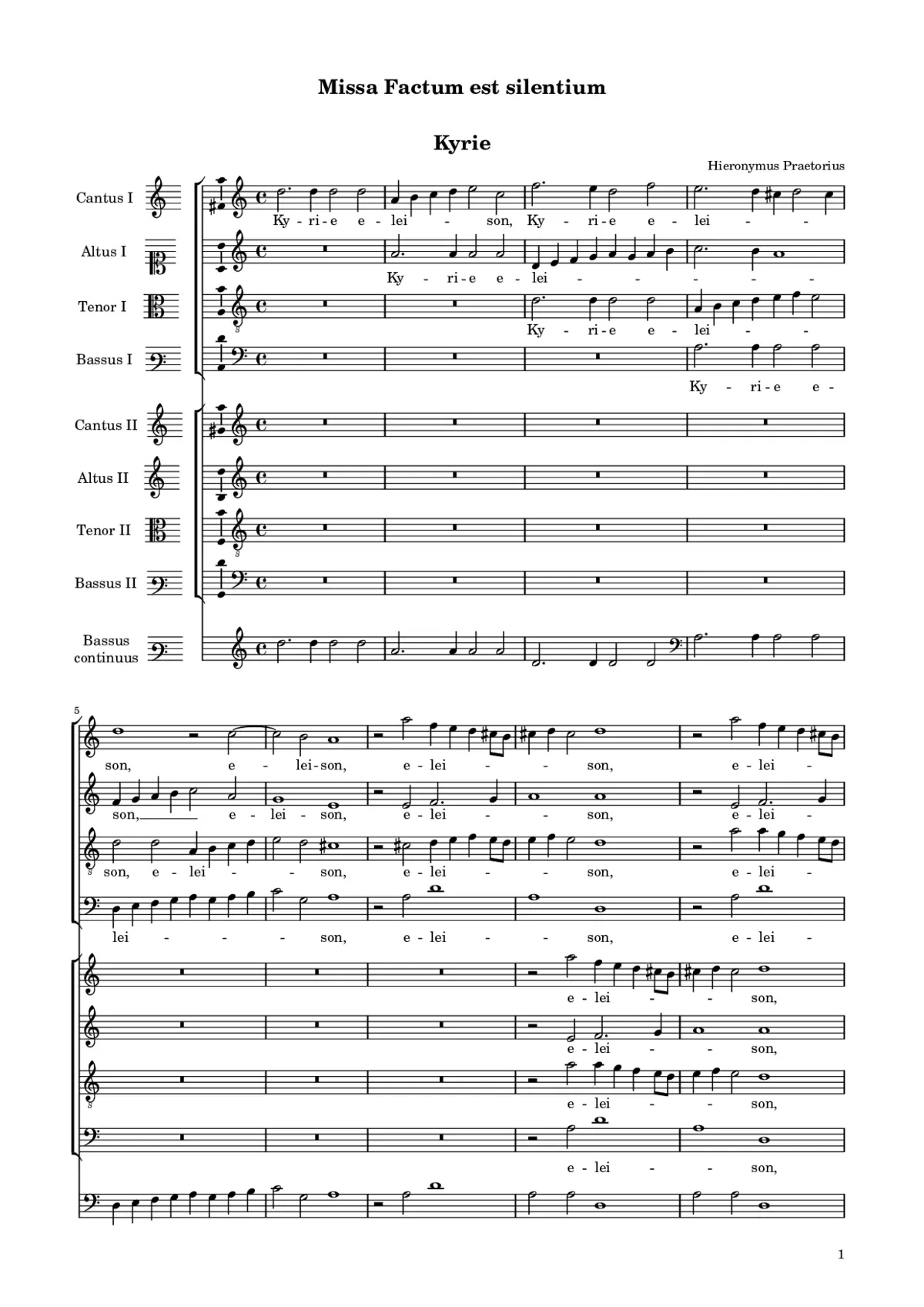 Missa Factum est silentium - Page 1