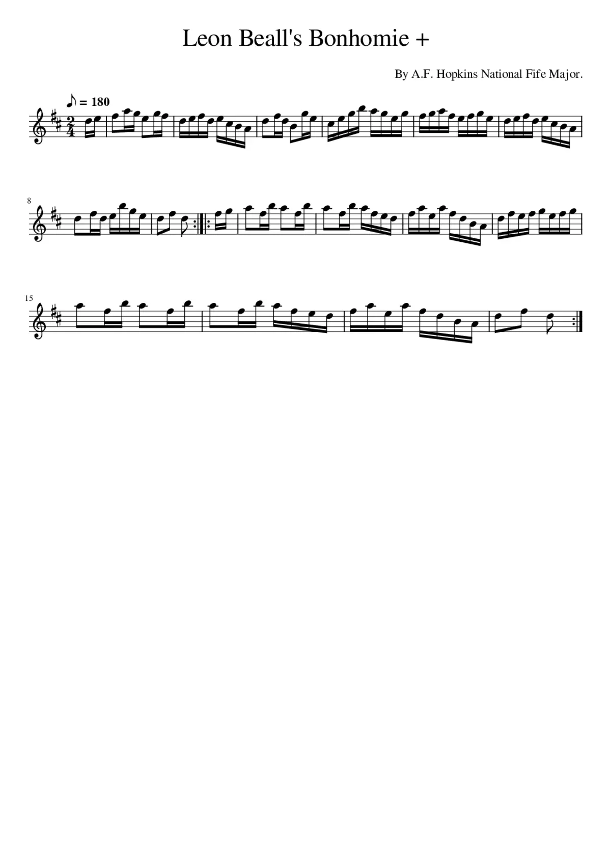 Leon Beall's Bonhomie + - Page 1