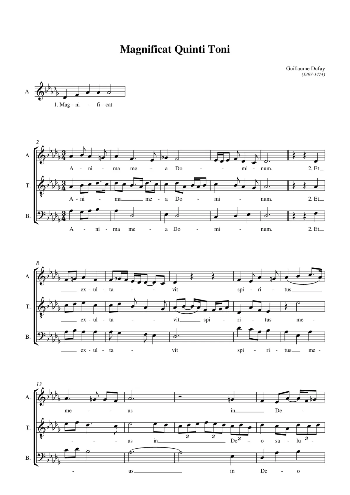 Magnificat quinti toni - Page 1