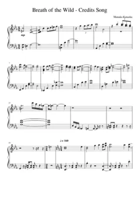 the legend of zelda breath of the wild -Credits Song