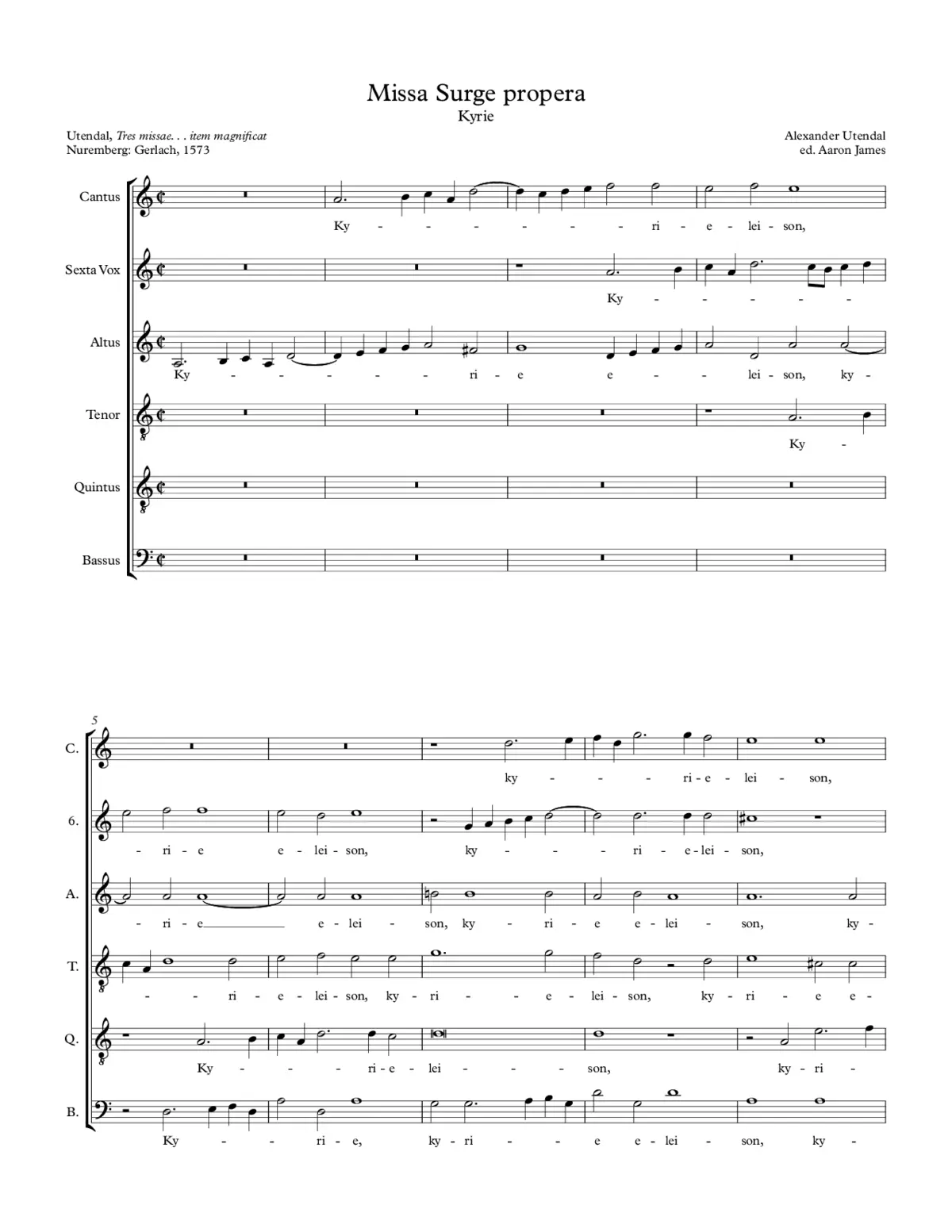 Missa Surge propera - Page 1