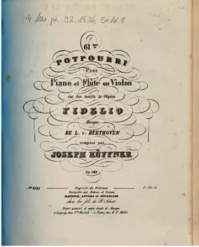 Potpourri for Flute or Violin and Piano No.61