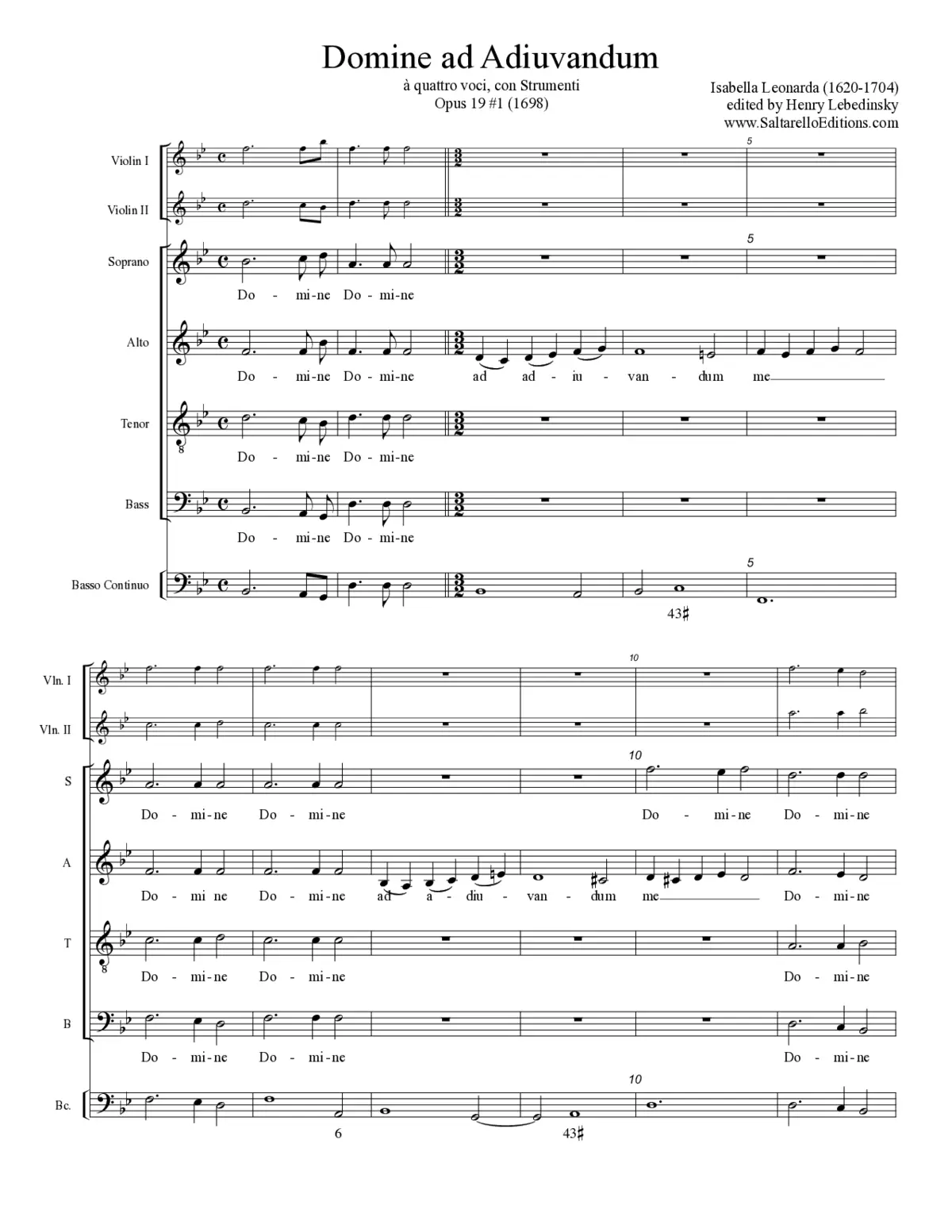 Domine ad adiuvandum - Page 1