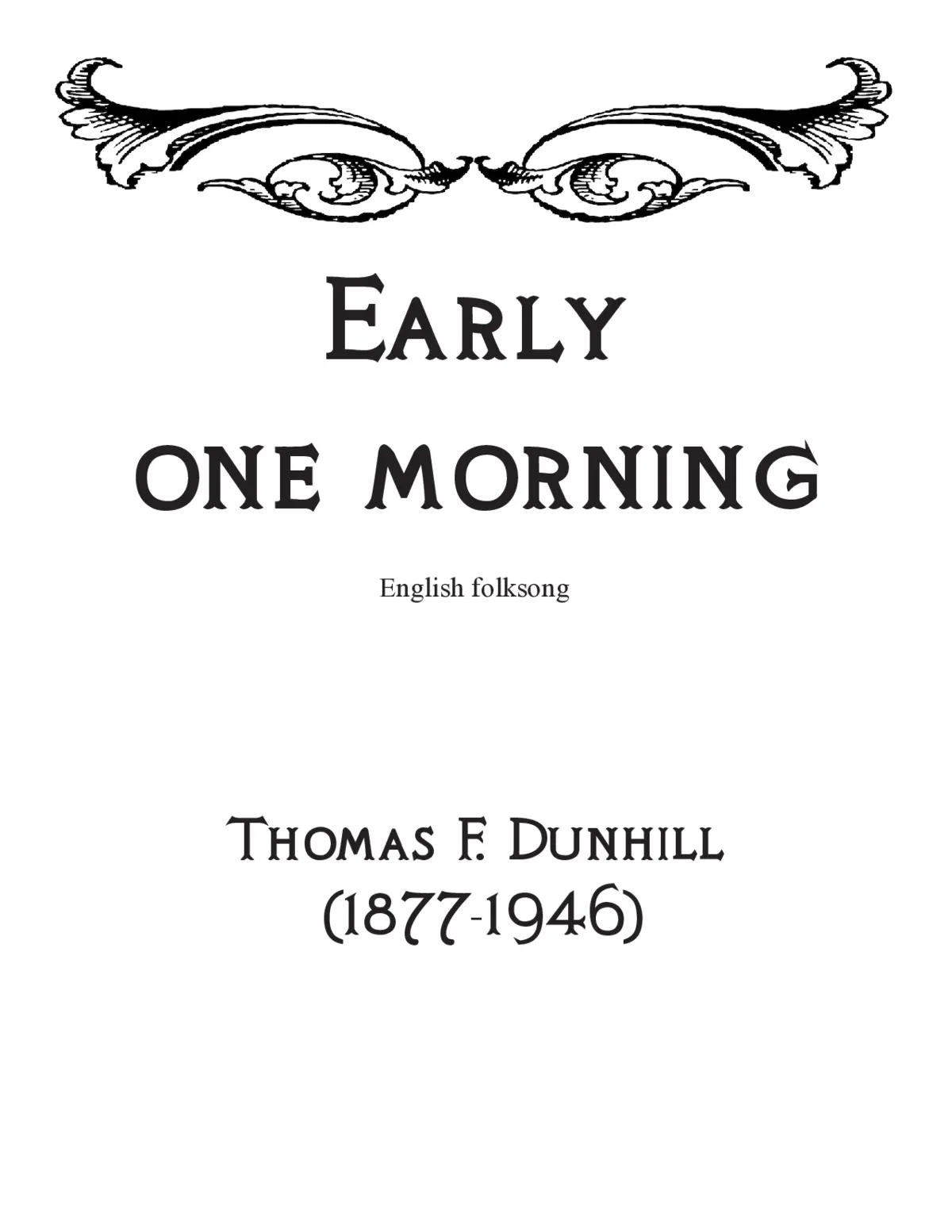 Early one morning - Page 1