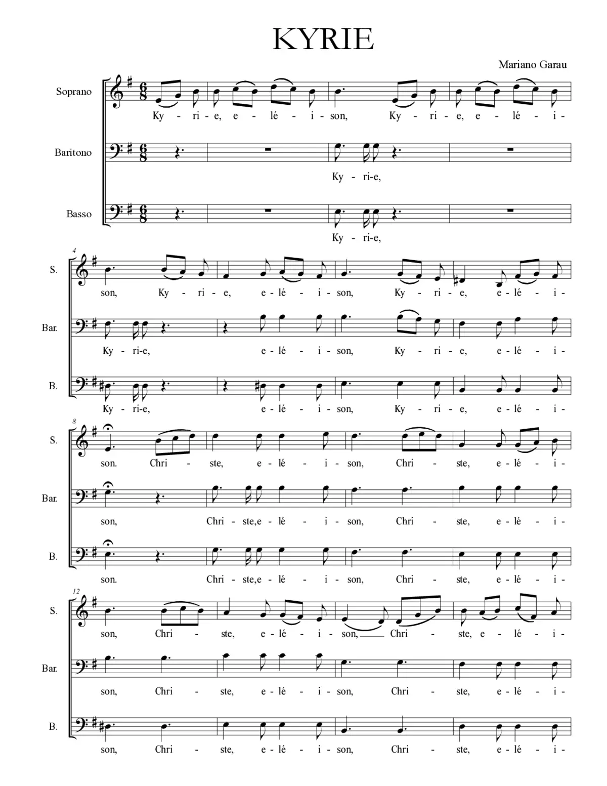 Kyrie III - Page 1