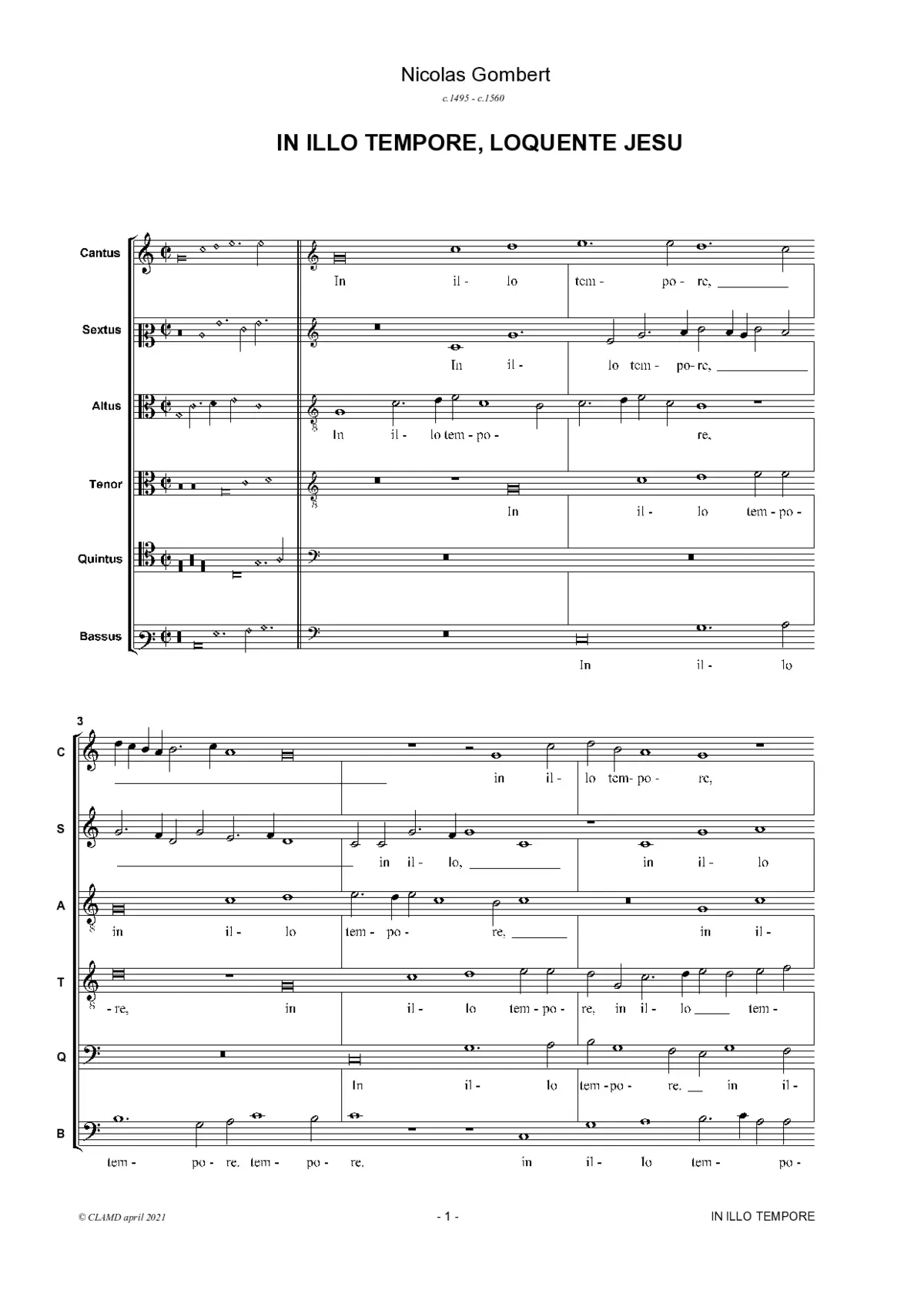 In illo tempore, loquente Jesu - Page 1