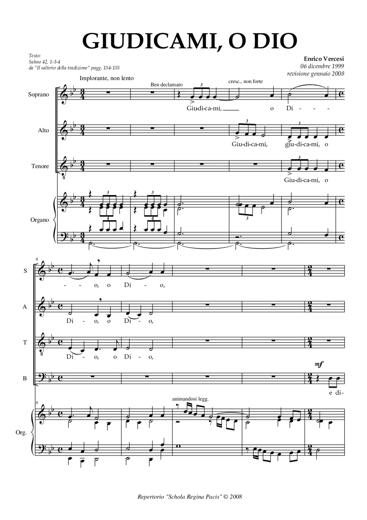 Giudicami, o Dio - Page 1