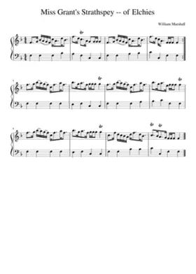 Miss Grant's Strathspey -- of Elchies